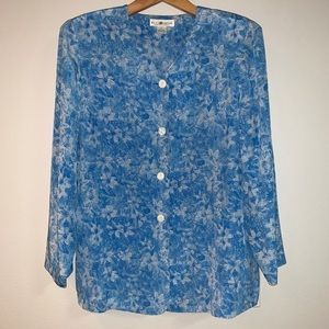 Saks Fifth Avenue Real Clothes silk tunic/jacket L. Very beautiful.